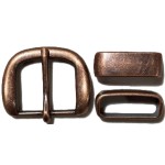 BUCKLE BELT SET 1 25mm ANTIQUE COPPER